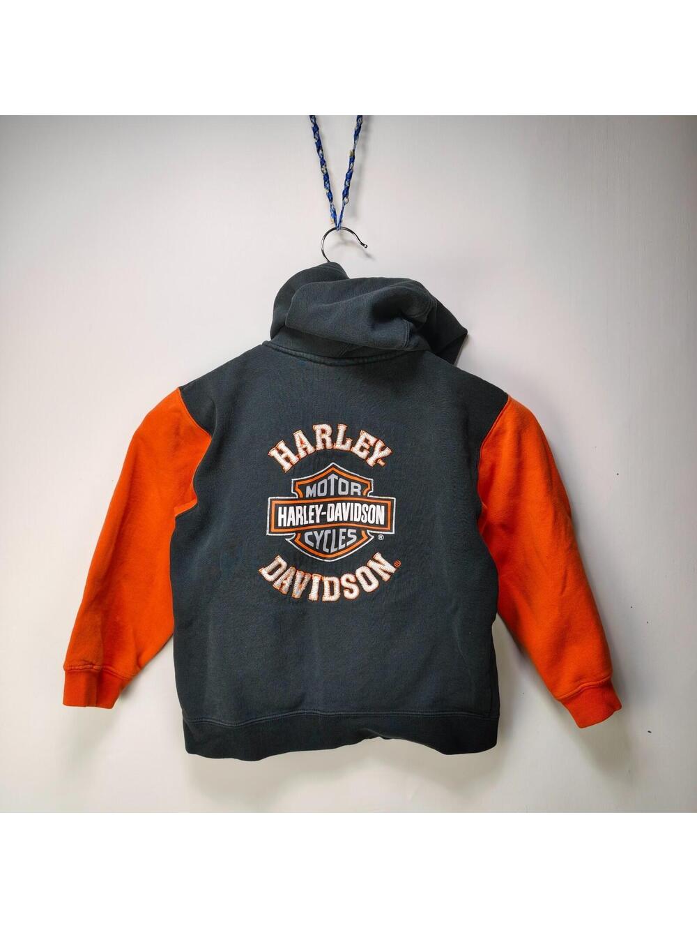 Vintage Harley-Davidson Kids Full-Zip Colorblock Hoodie 6